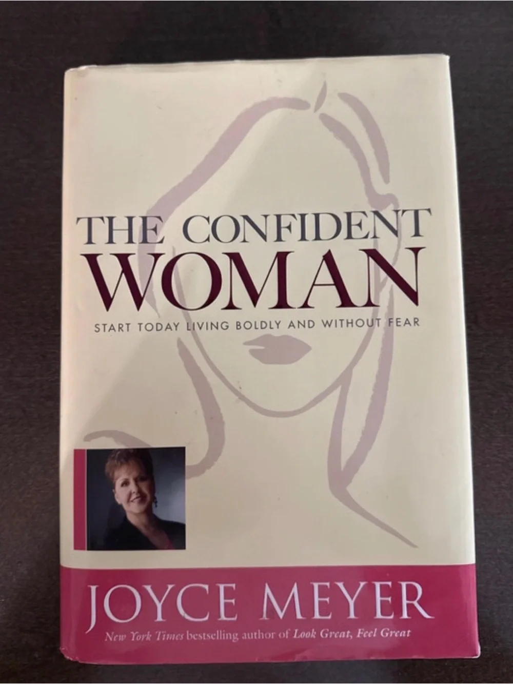 The Confident Woman by Joyce Meyer - Cream & Mauve Hardcover